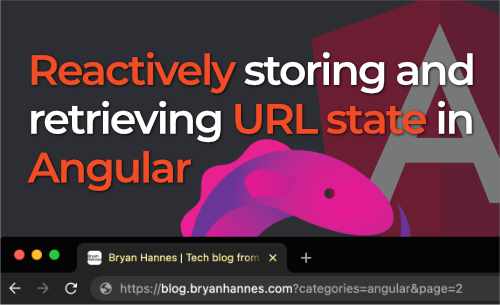 Reactively storing and retrieving URL state in Angular